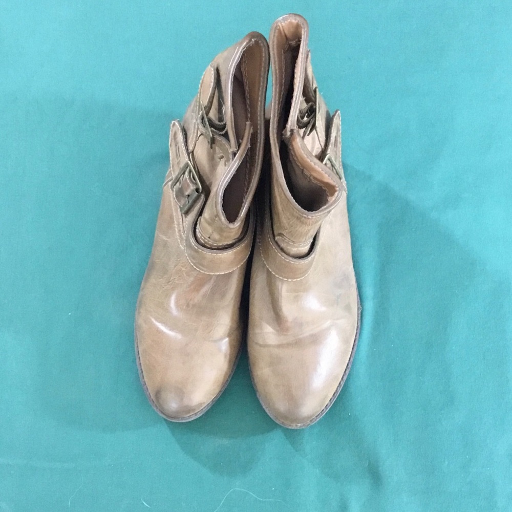 Brown boots 1.5” wedge heel